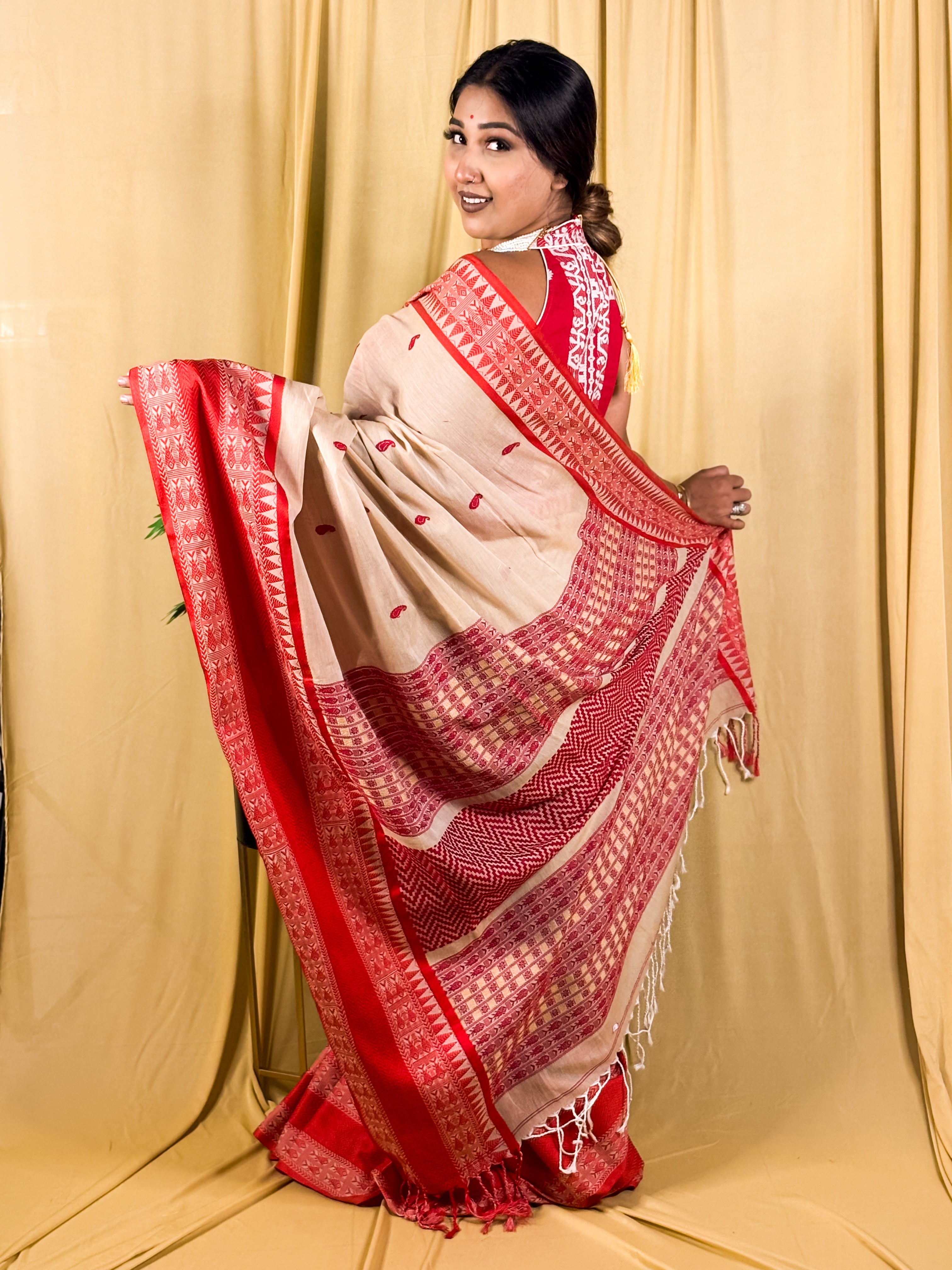 Bengal x Assamese Hand Woven Saree