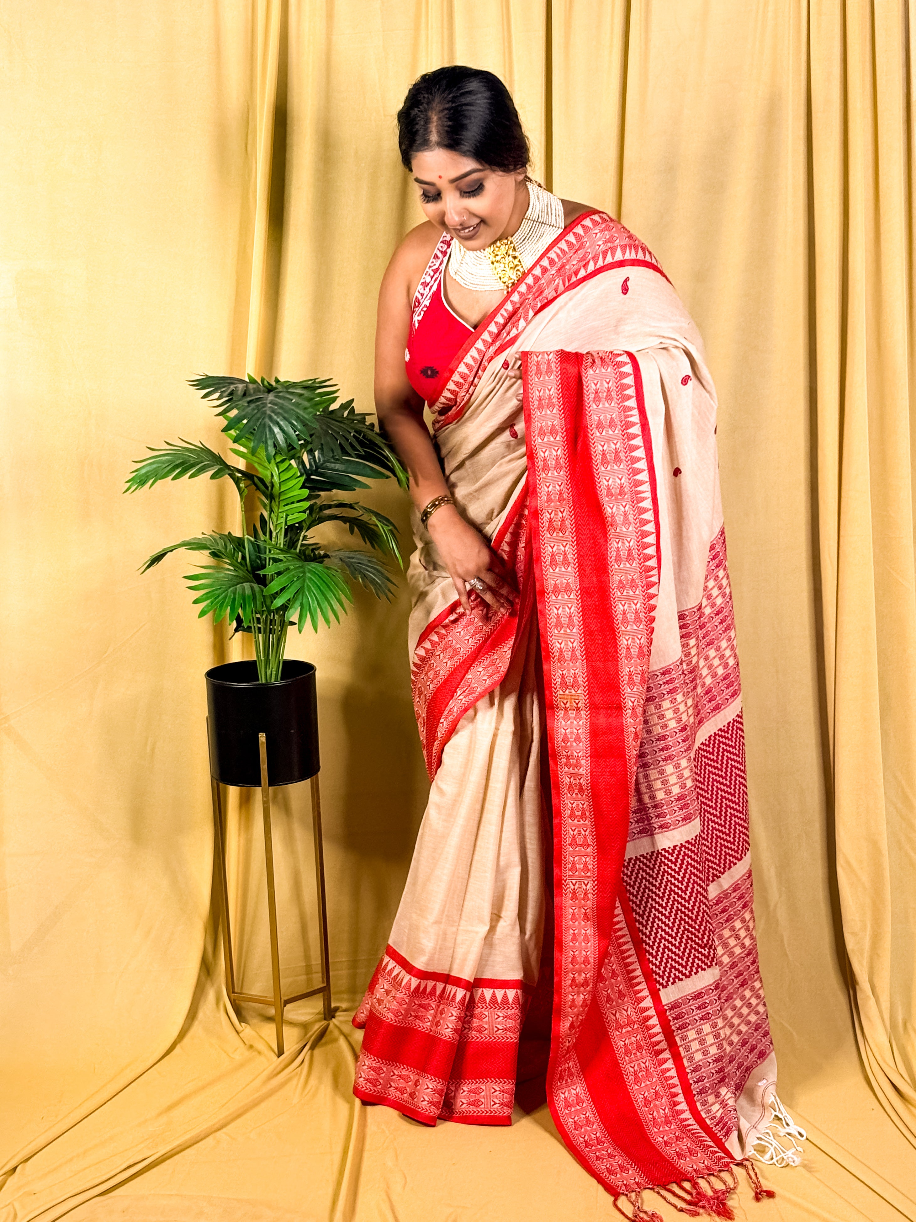 Bengal x Assamese Hand Woven Saree