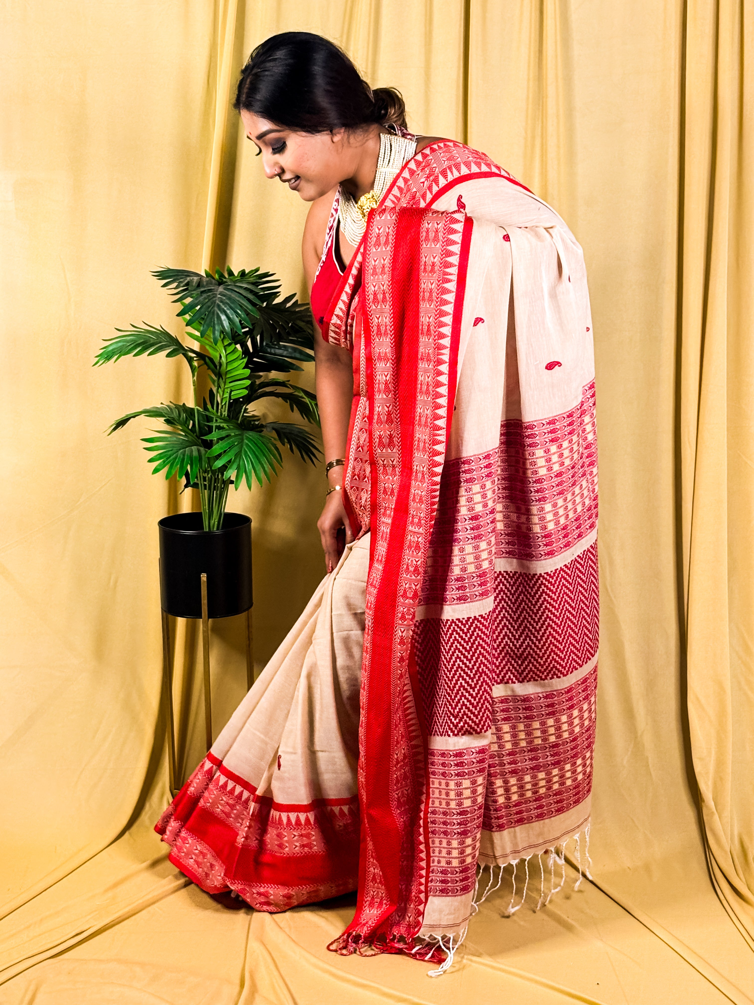 Bengal x Assamese Hand Woven Saree