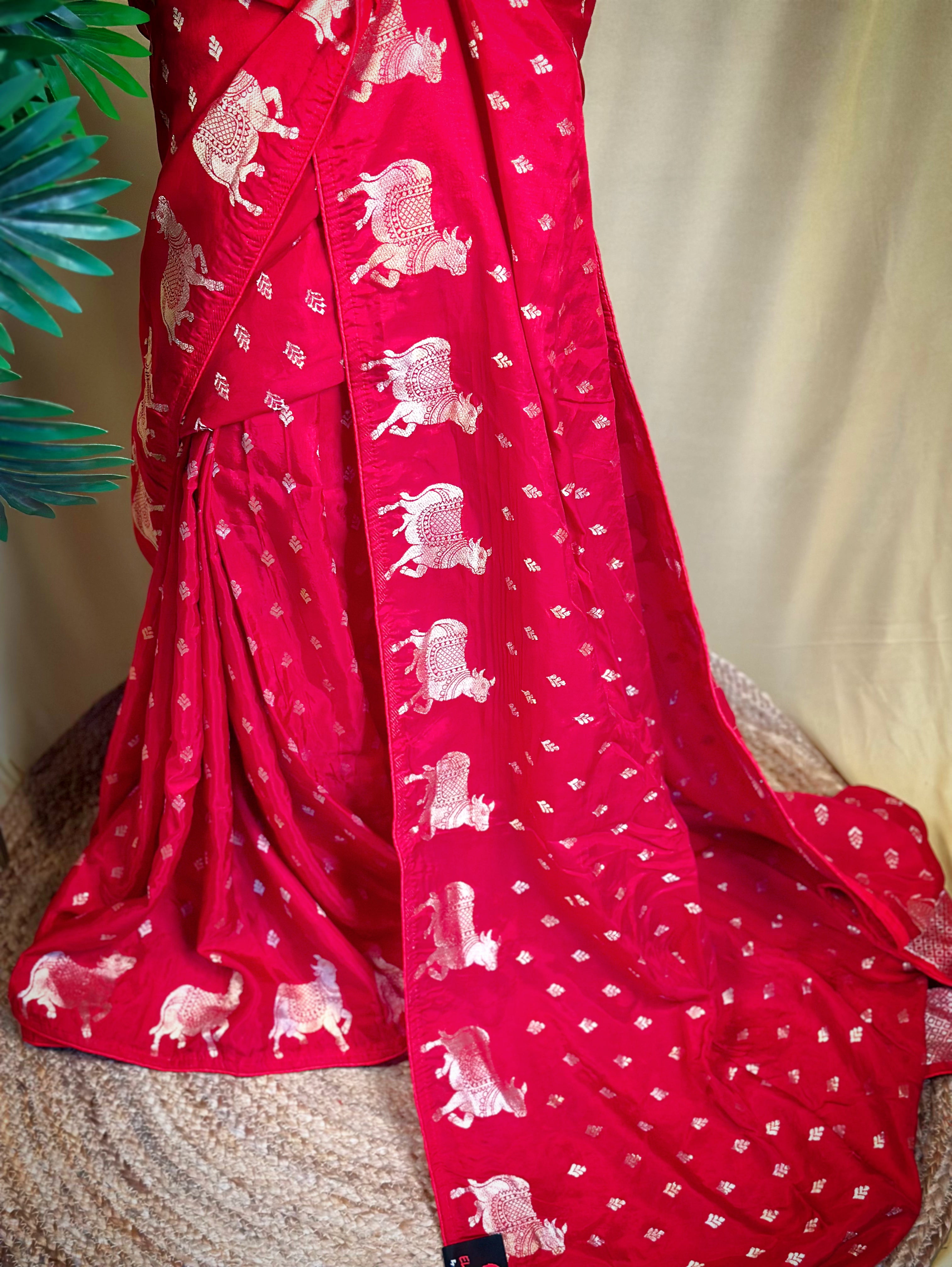 Crepe Nandi Saree