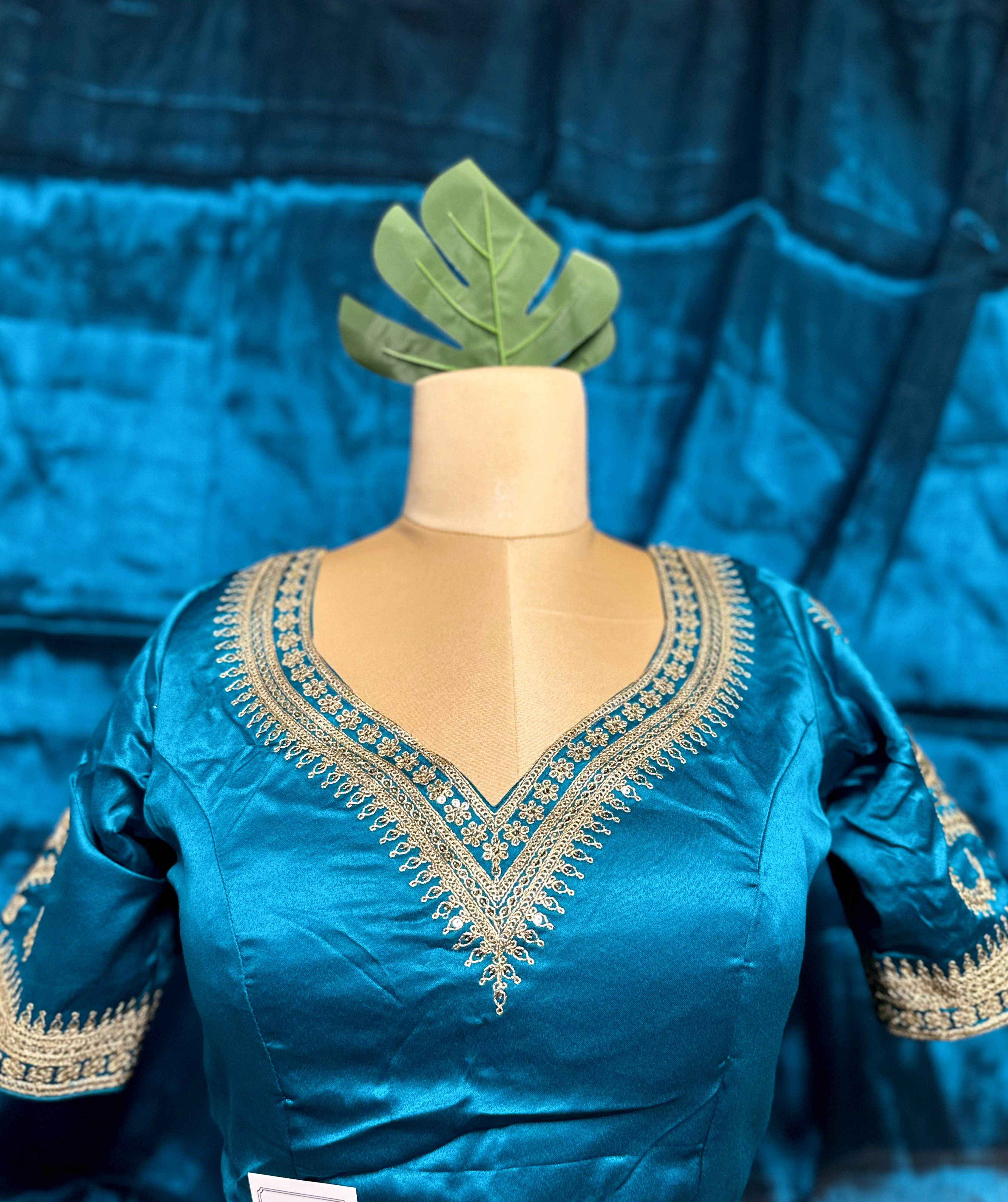 Chrome Blue SILK Designer Baelauj