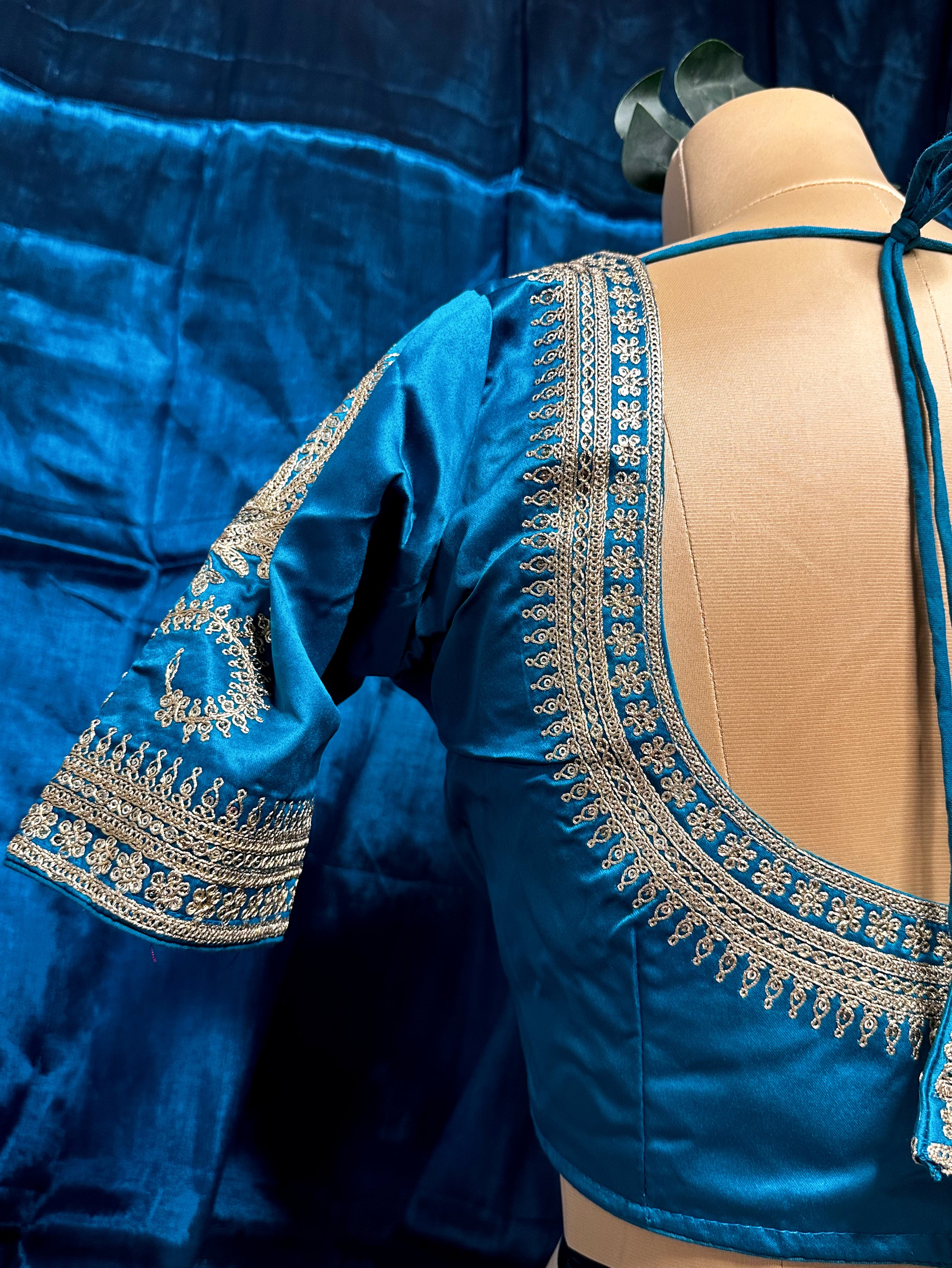 Chrome Blue SILK Designer Baelauj