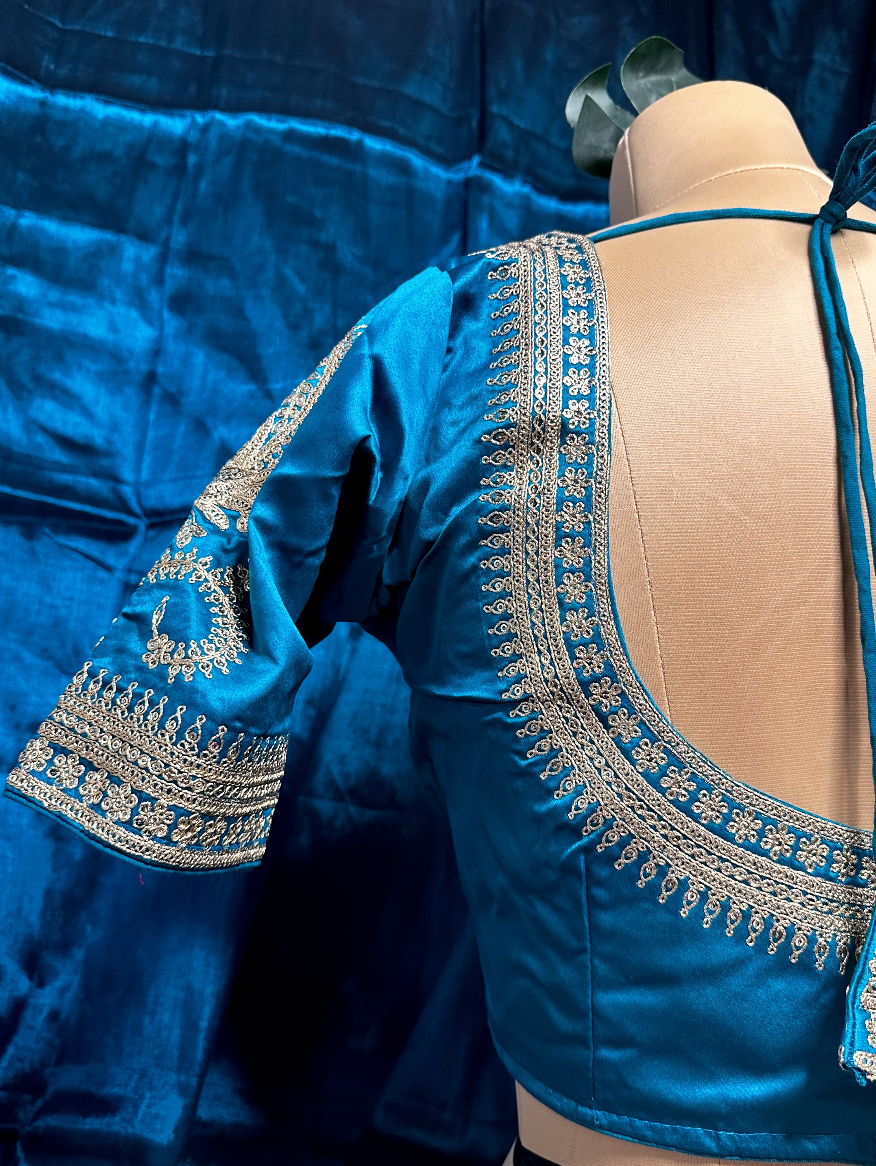Chrome Blue SILK Designer Baelauj