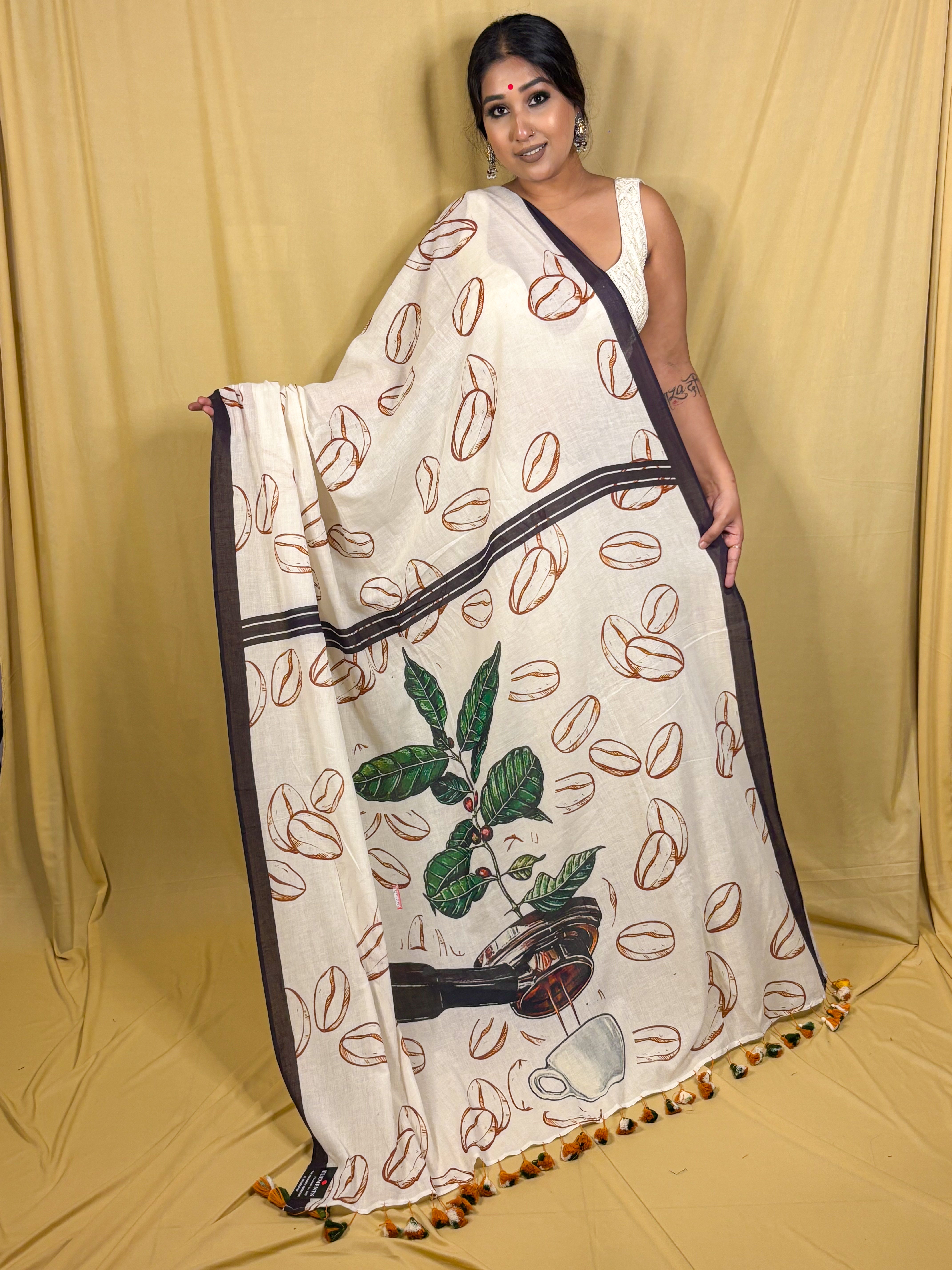 Coffee Brew Saree