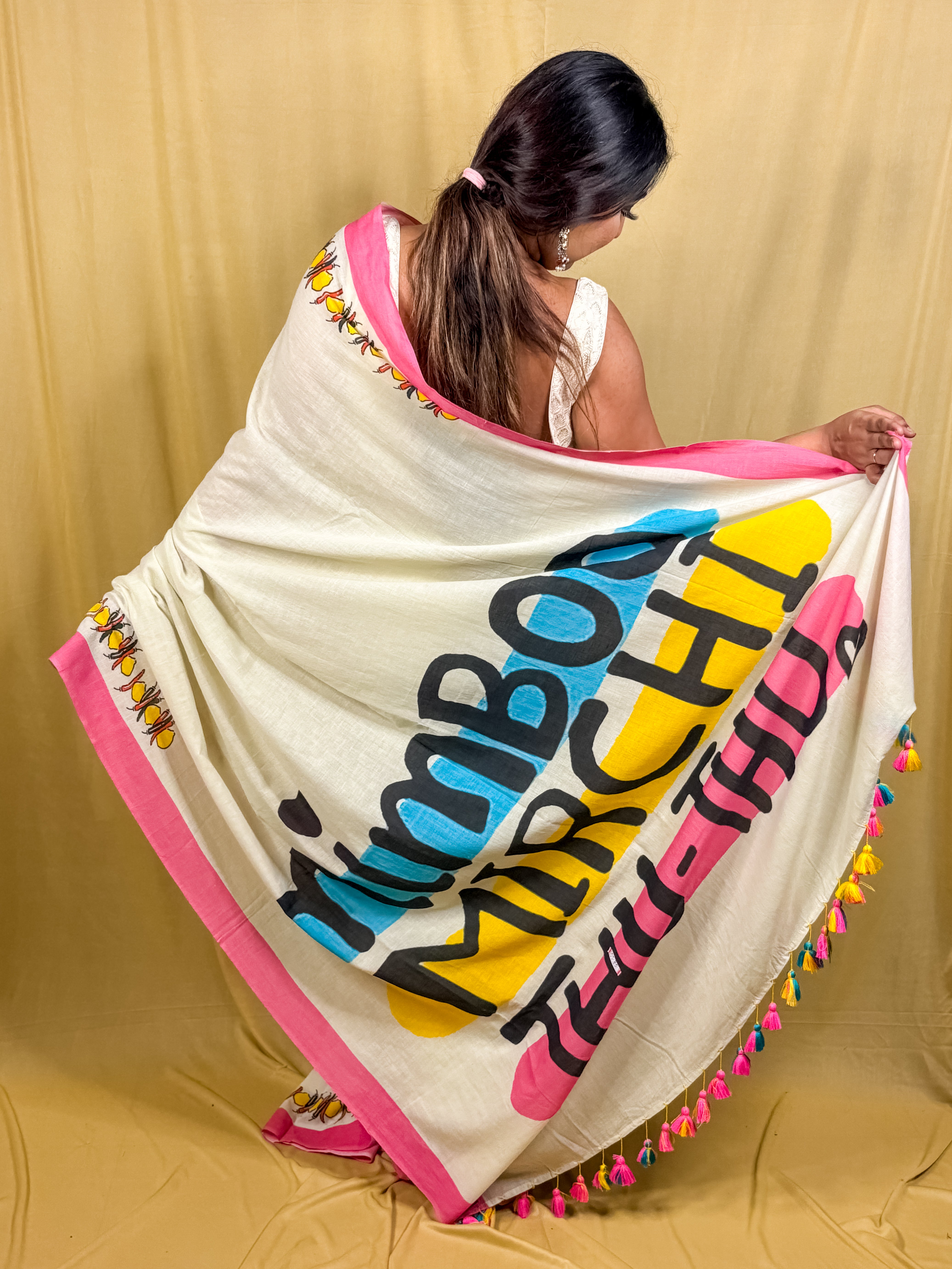 Nimboo Mirchi saree