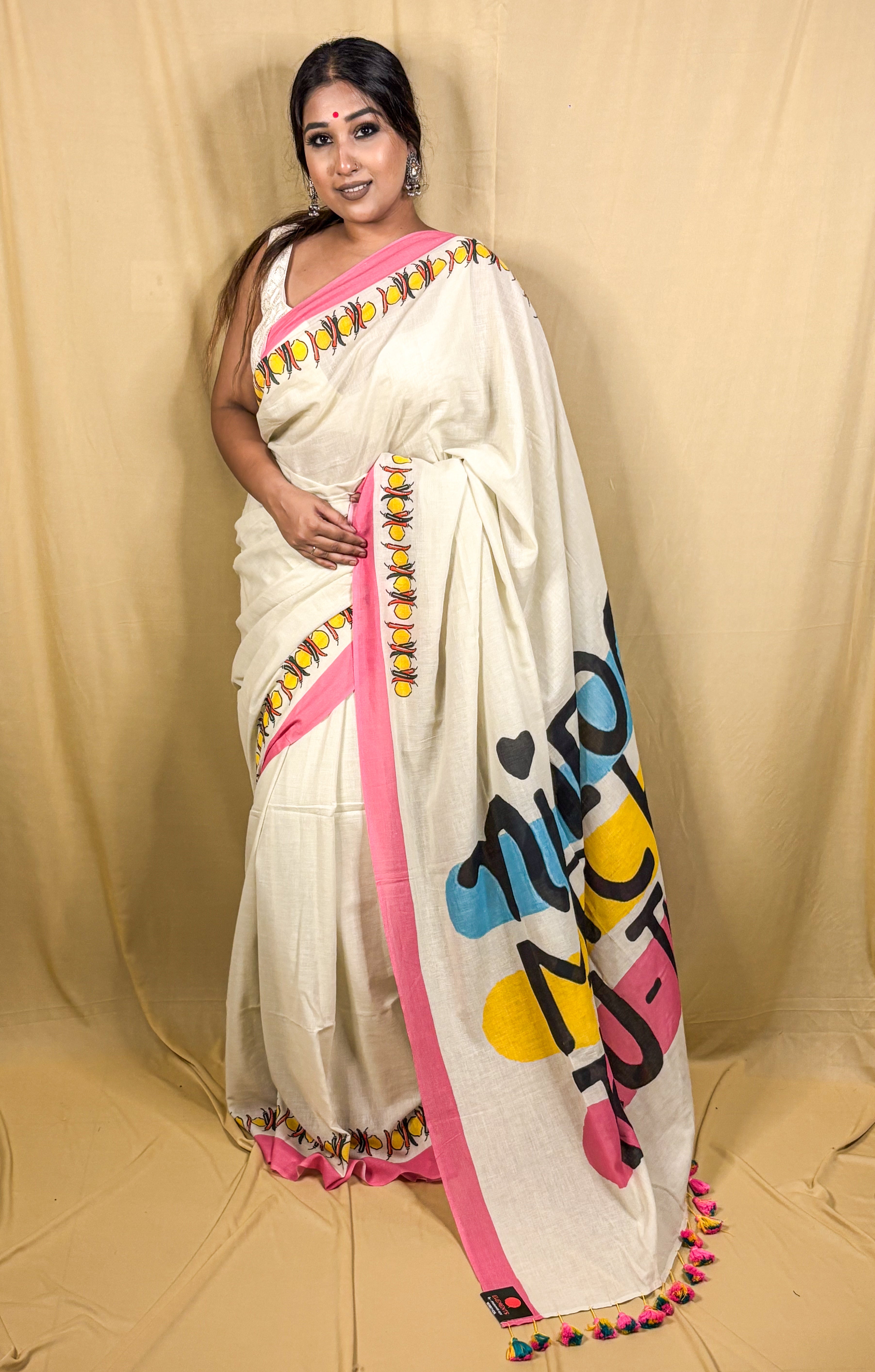 Nimboo Mirchi saree
