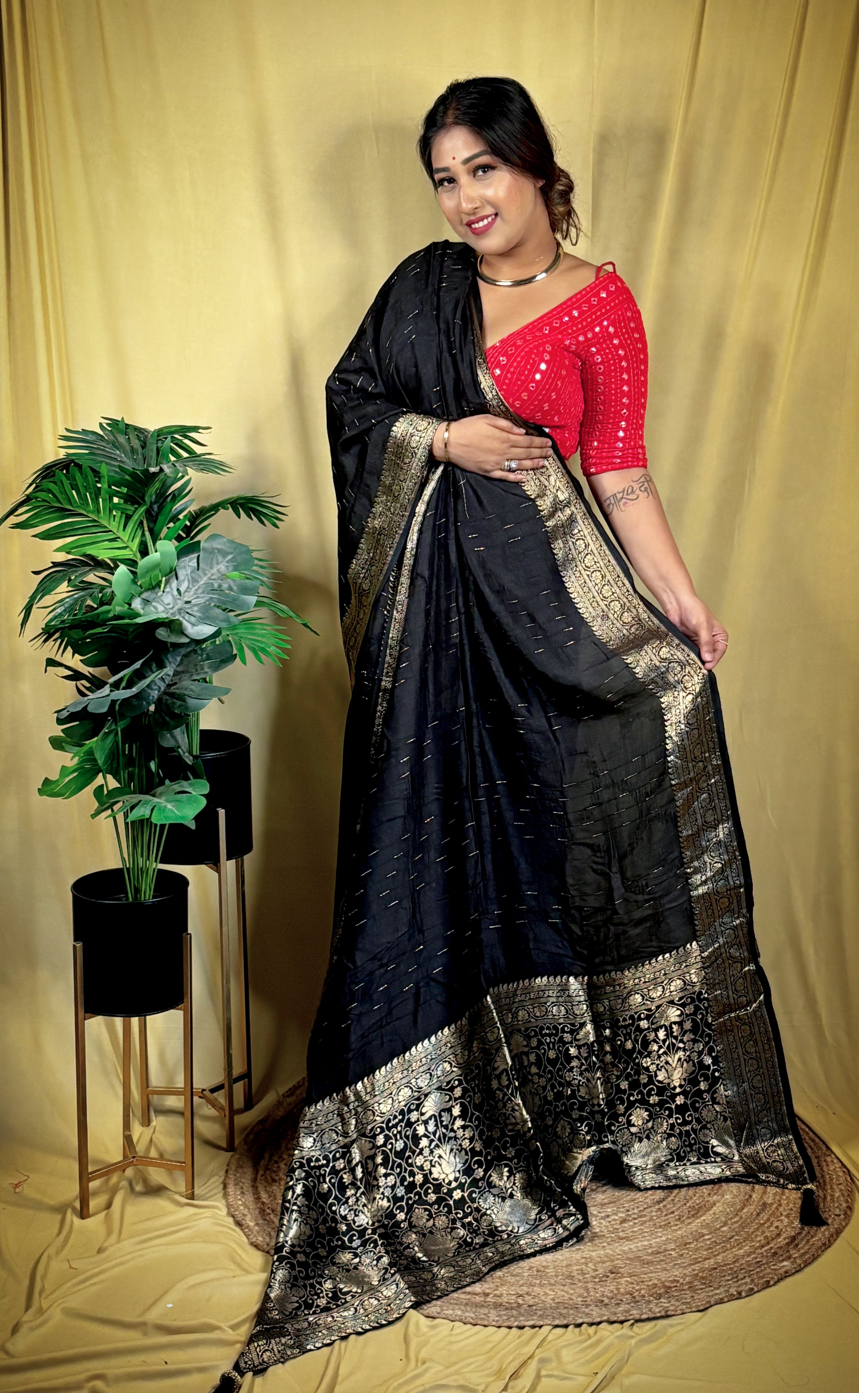 Pure Dola Silk Party Wear Saree
