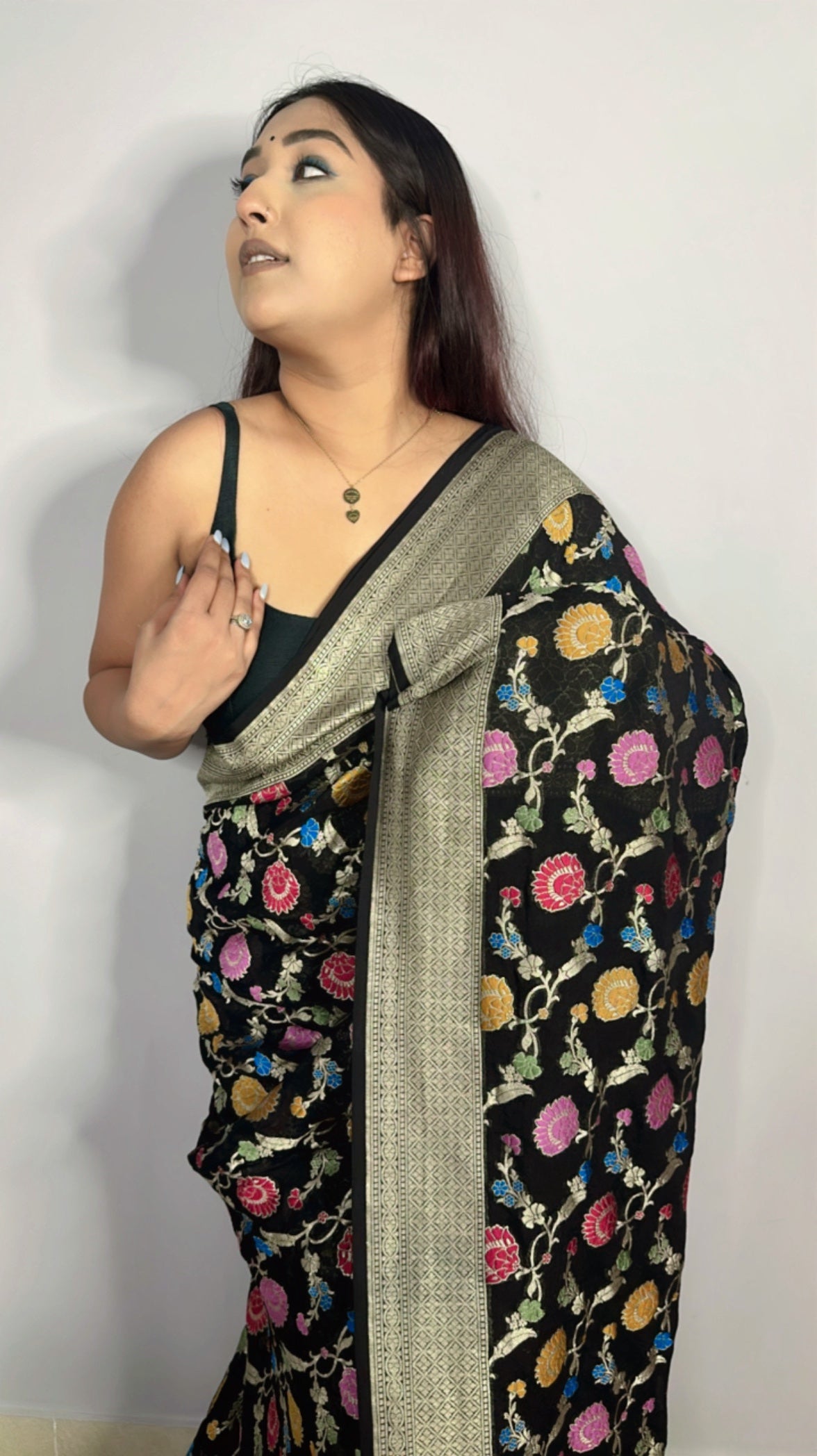 Pure Jaal Meena Khaddi Benarasi Saree
