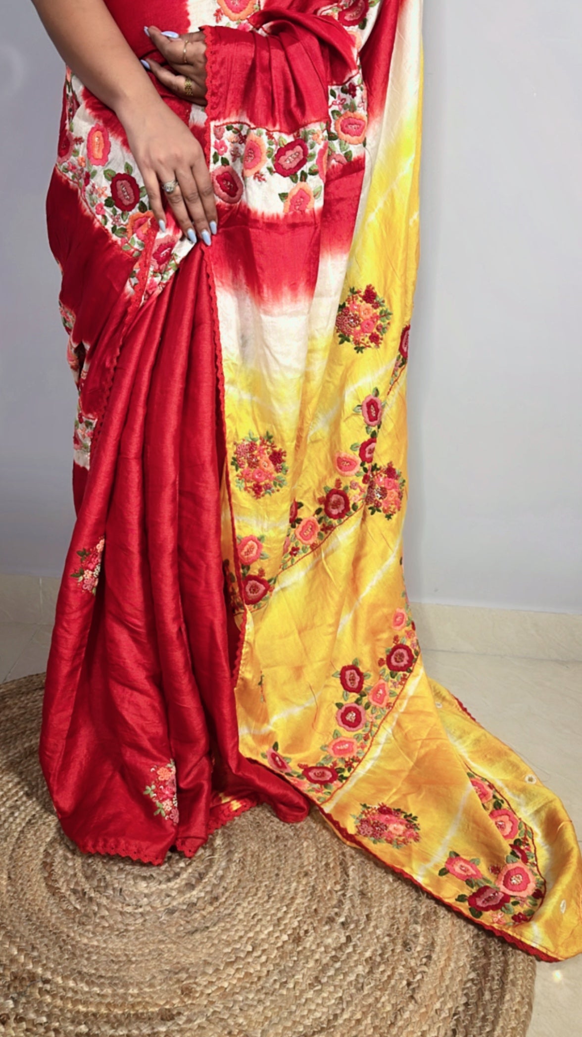 Pure Tussar All Over Handwork  Saree