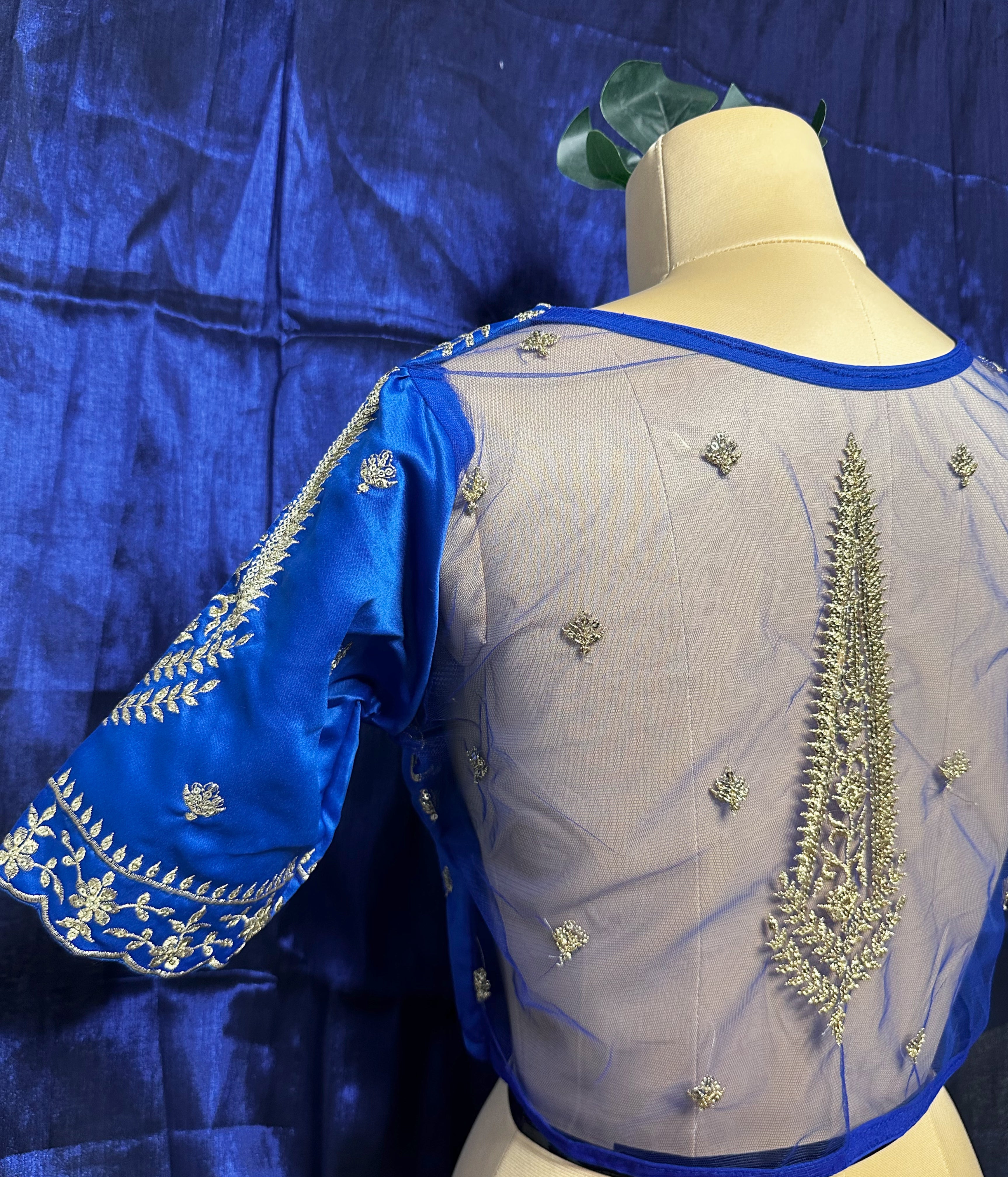Royal Blue Mesh 'Kolka' Baelauj