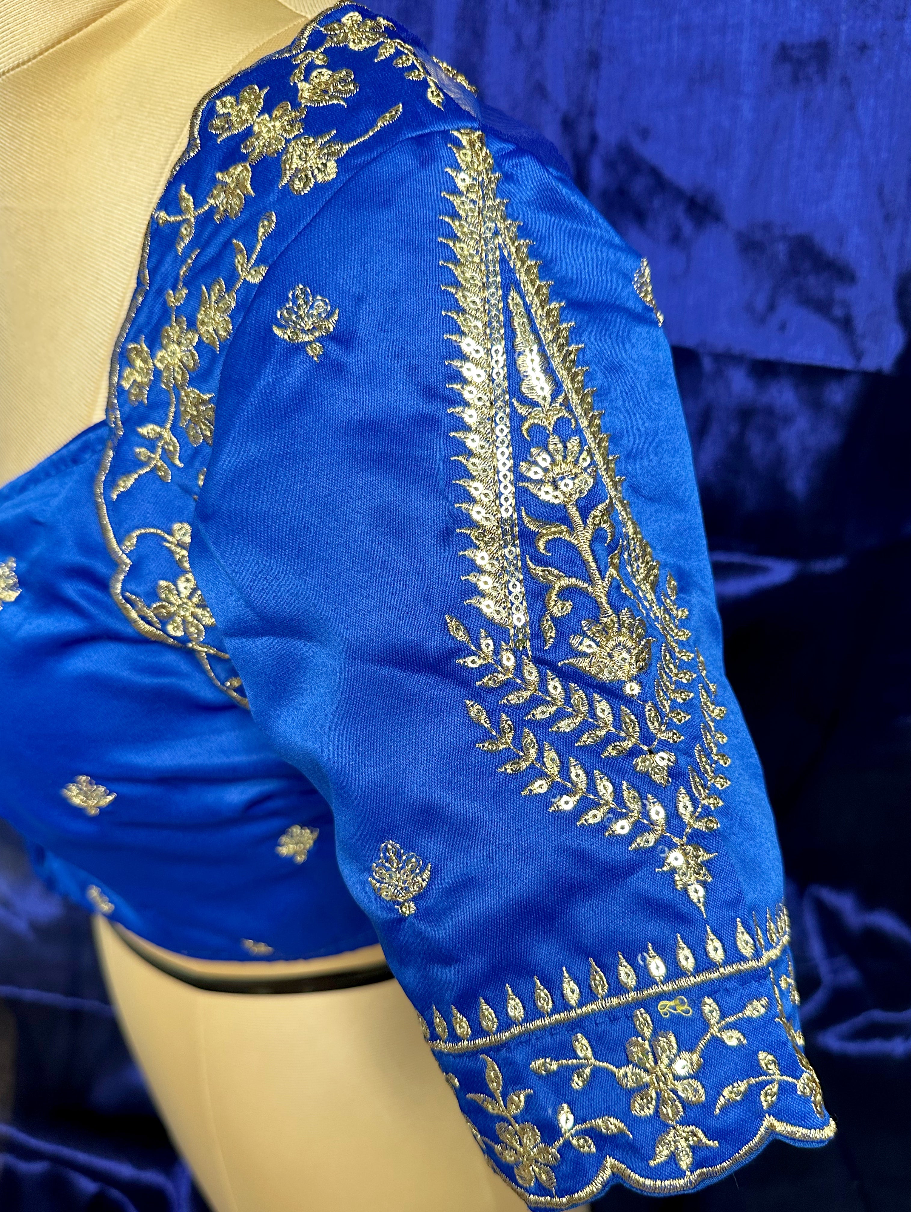 Royal Blue Mesh 'Kolka' Baelauj