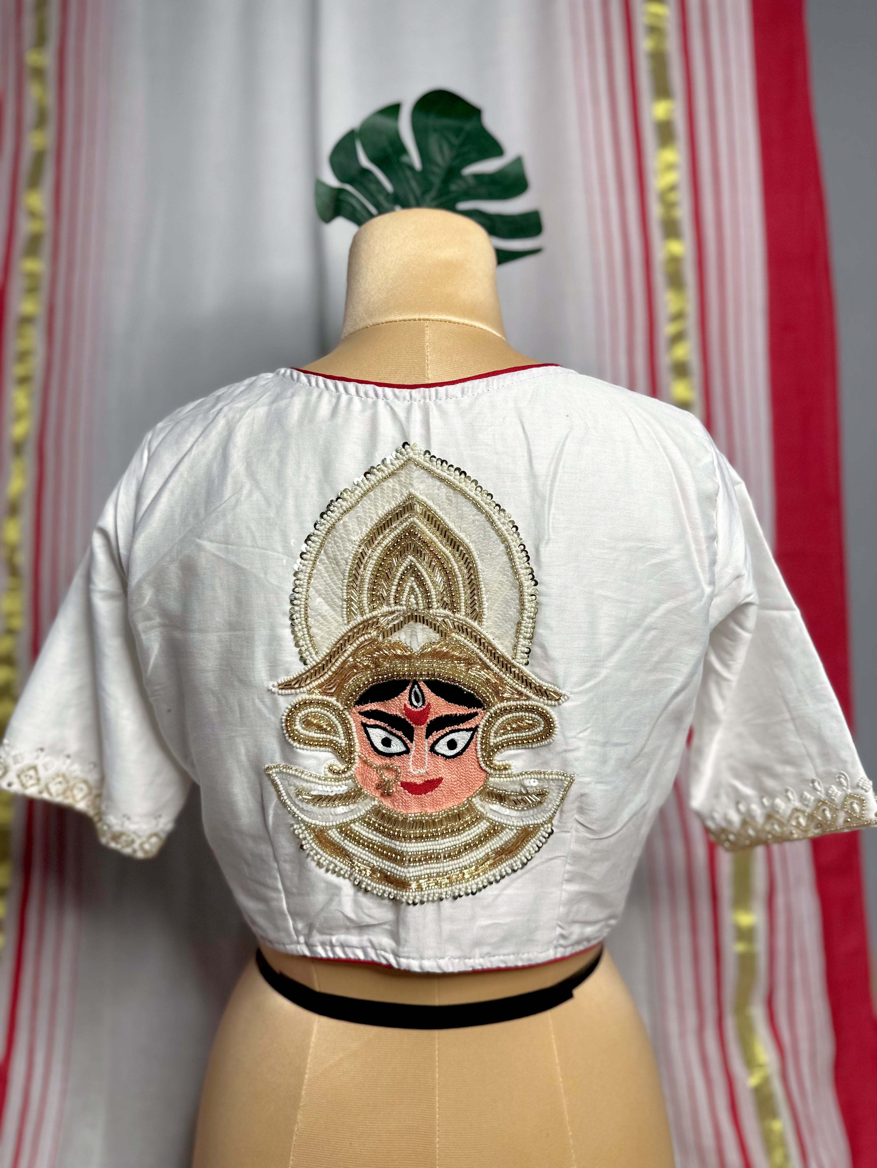 Shada Lal Malai Cotton Saree