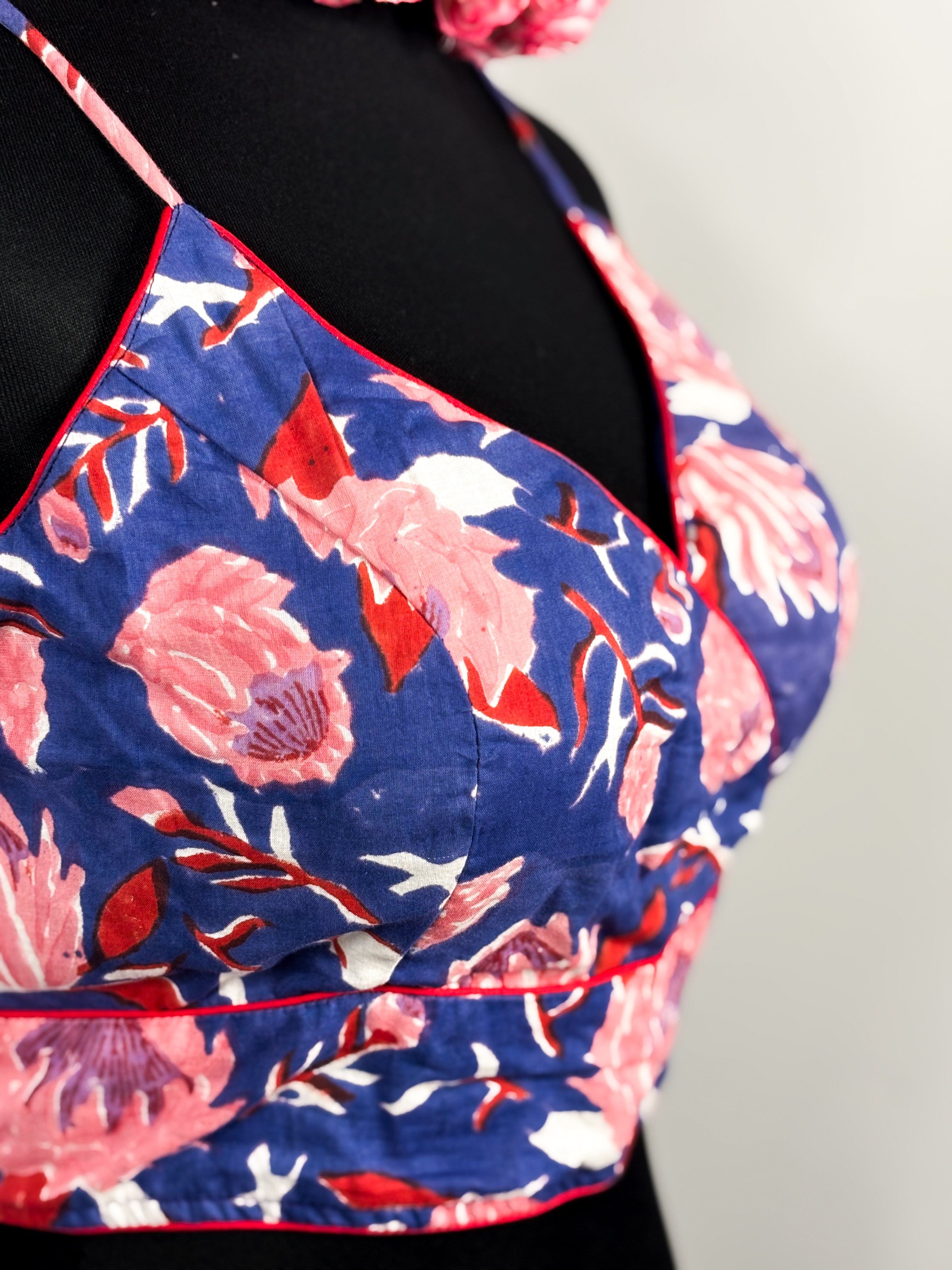 Blue Floral Strappy Baelauj