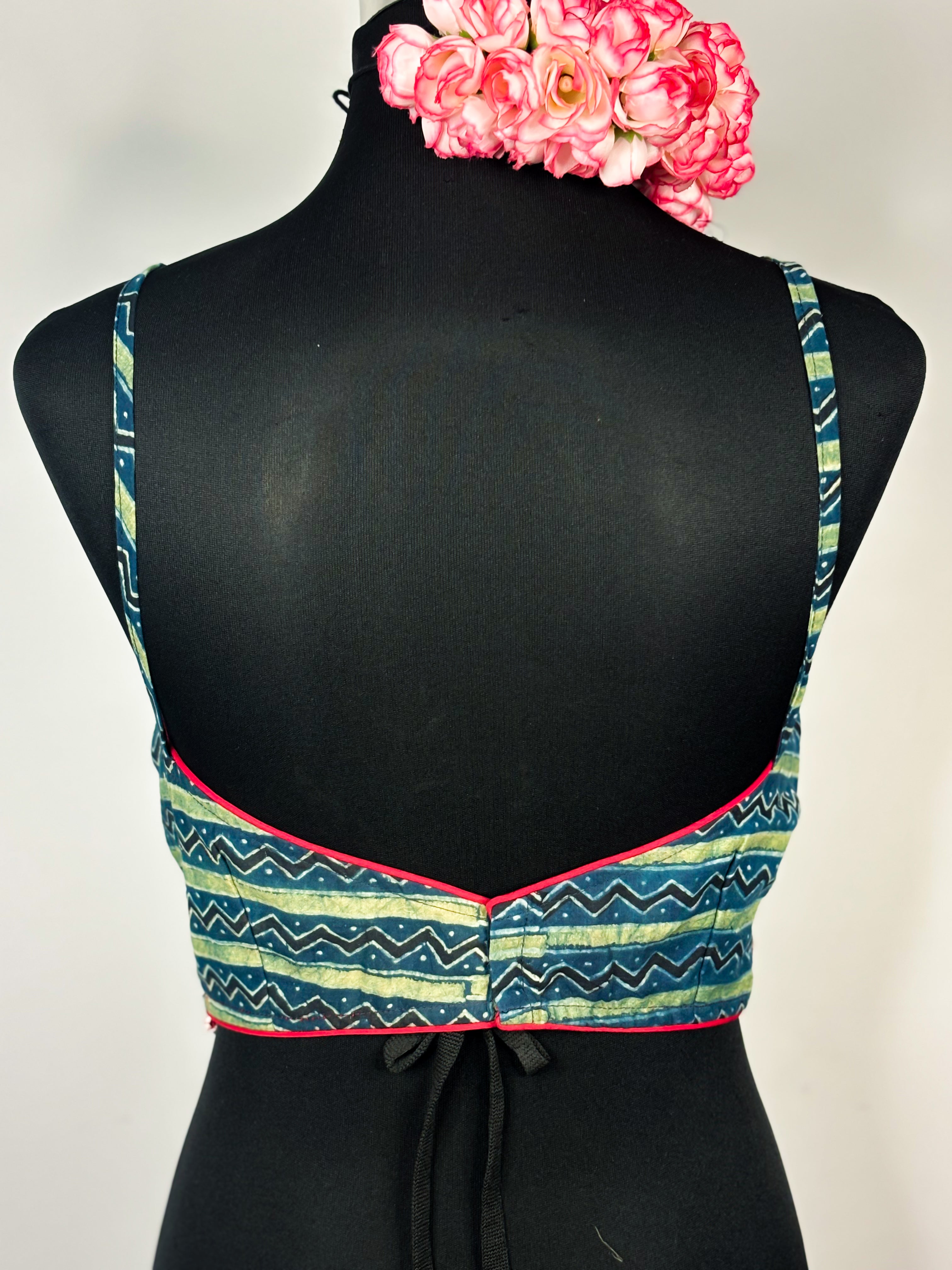 Cotton Ajrakh Strappy Baelauj