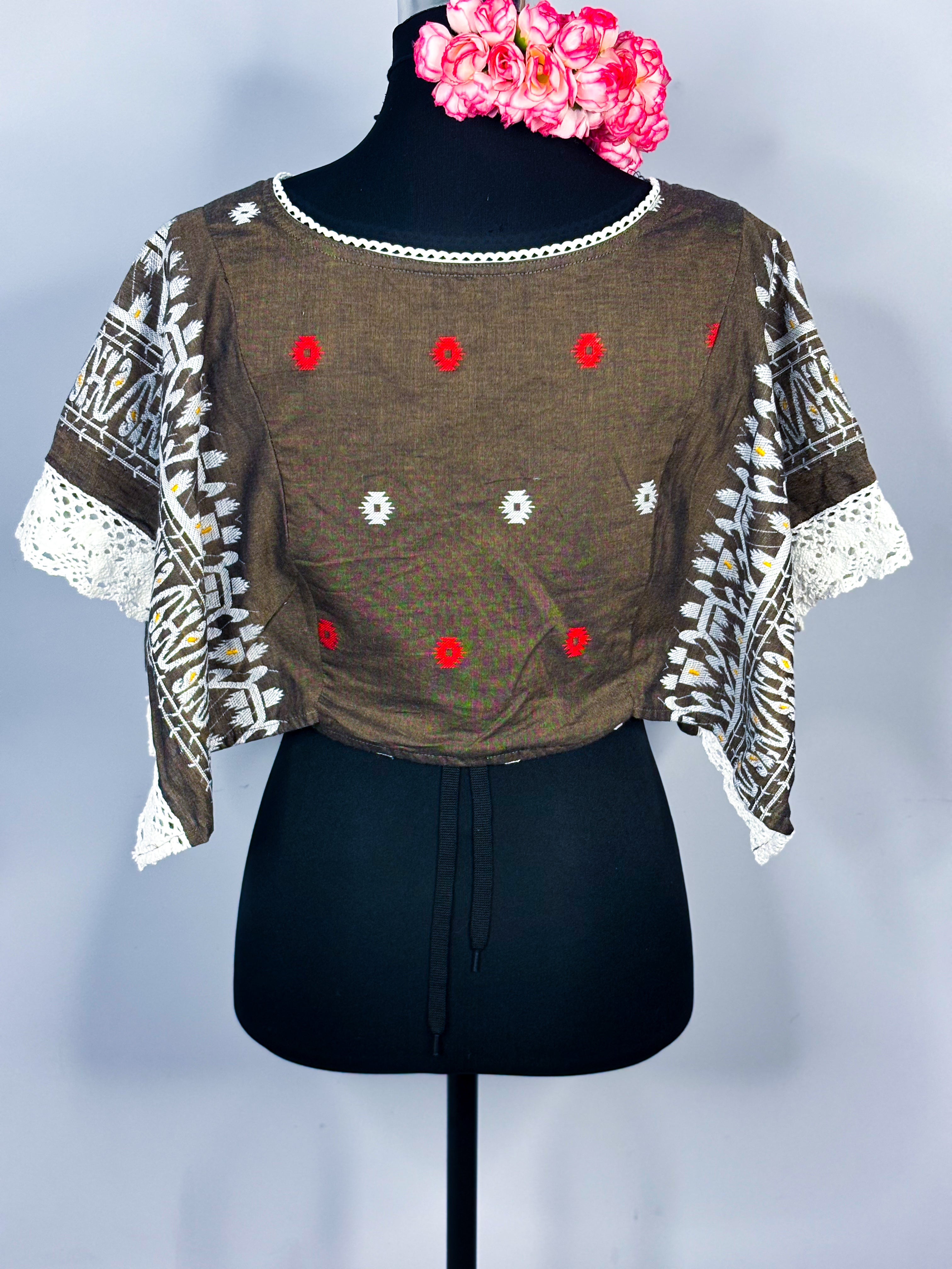 Kaftan Cotton Jamdani Blouse