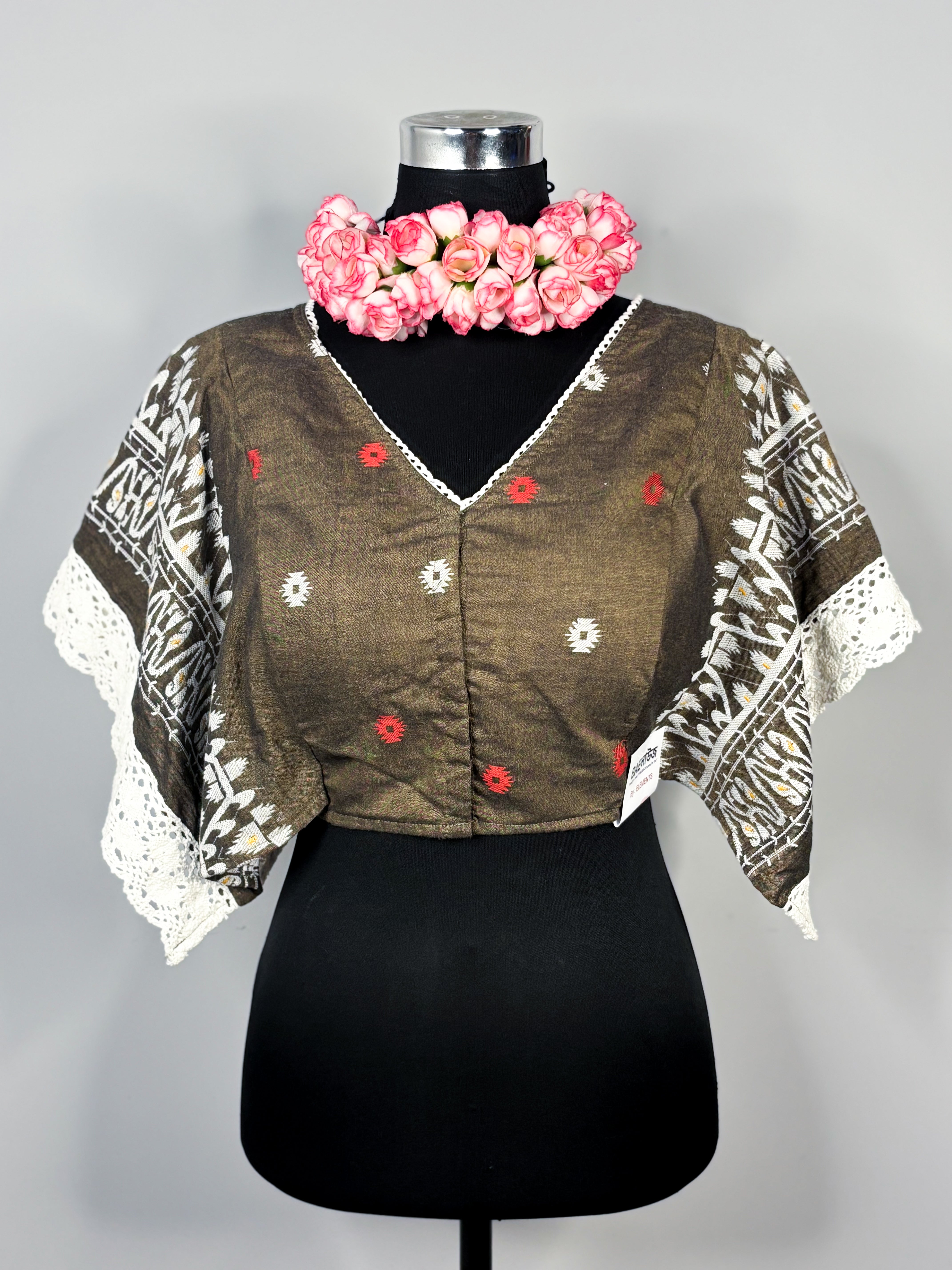 Kaftan Cotton Jamdani Blouse