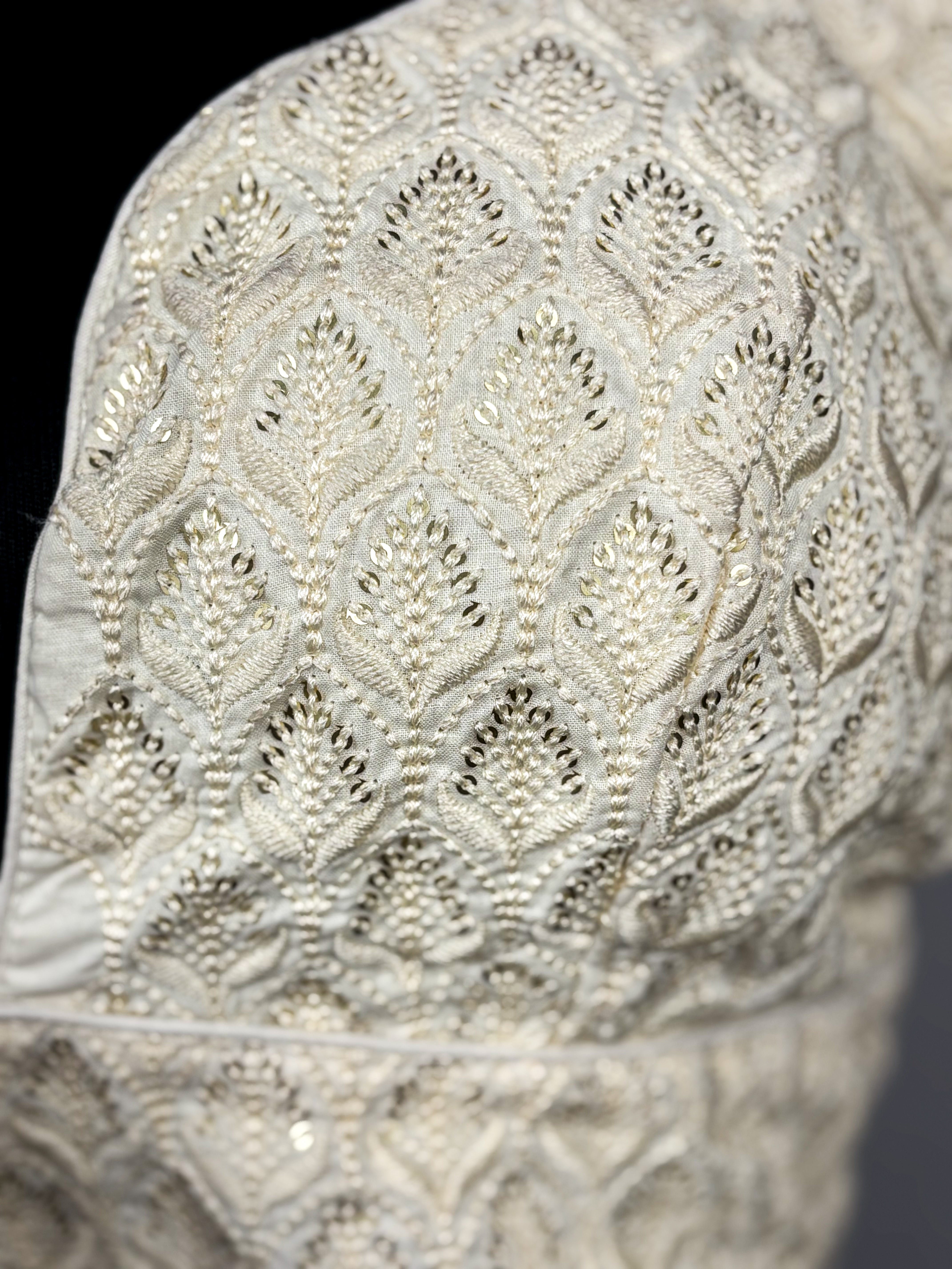 Off-White Self-Intricate Detailing Blouse