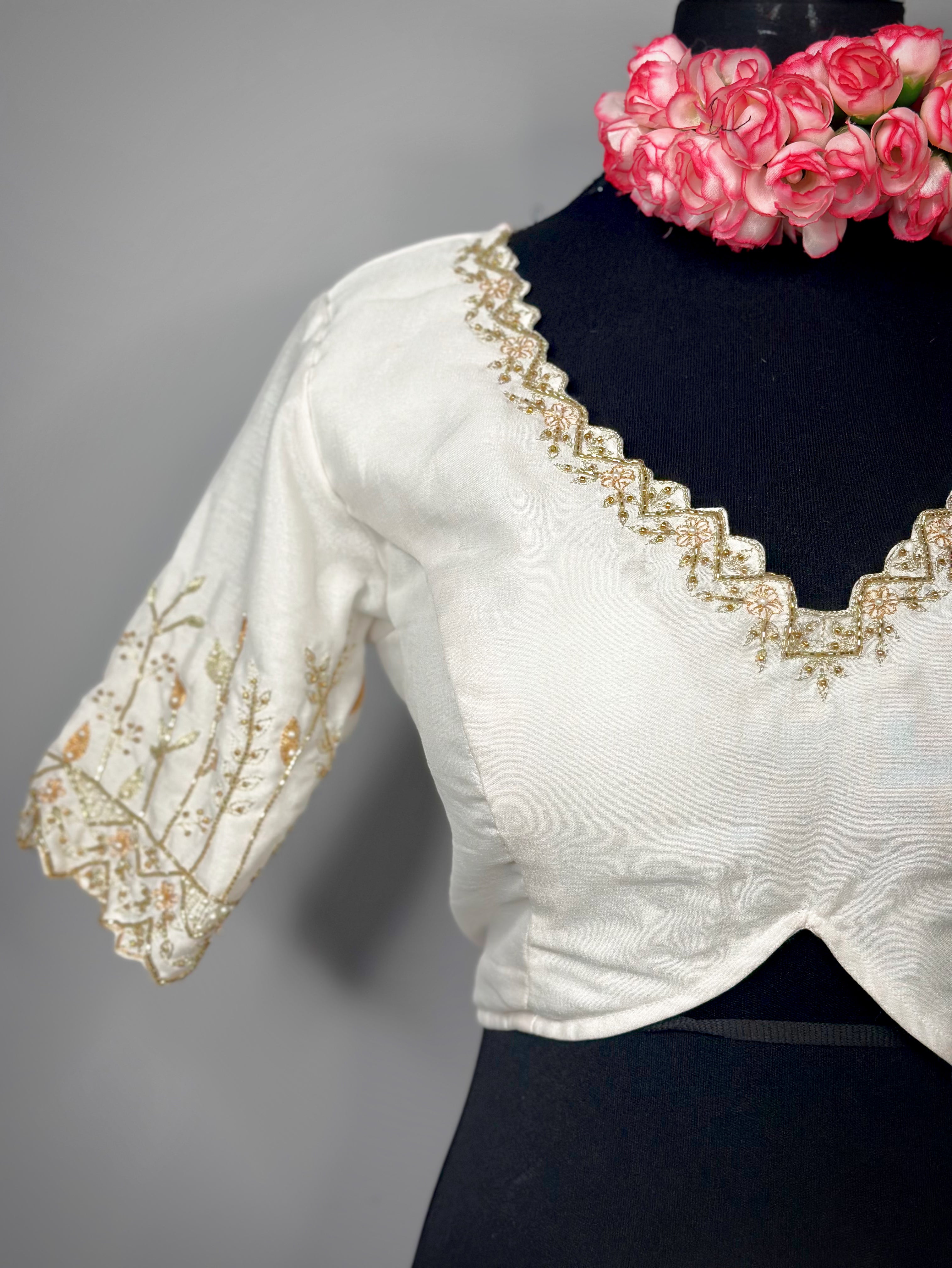 Silk Handwork Designer Blouse